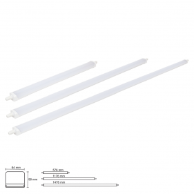Obrázok pre Vodeodolné LED svietidlo LINEA S 36W/6660lm , IP65 , 120cm - Neutrálna biela s možnosťou sériového zapojenia