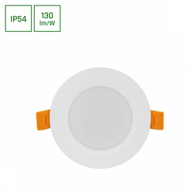 Vodeodolný LED panel kruhový biely 5W/650lm 95mm Teplá biela Obrázok pre Vodeodolný LED panel kruhový biely 5W/650lm 95mm Teplá biela
