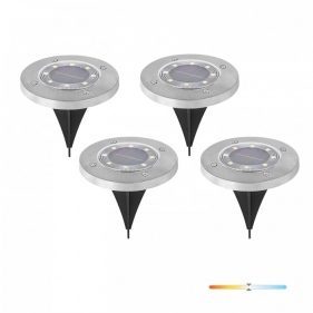 Solárna LED záhradná lampa CLAVO G2 , IP44 , Neutrálna biela , 4ks Obrázok pre Solárna LED záhradná lampa CLAVO G2 , IP44 , Neutrálna biela , 4ks