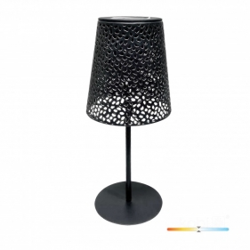 Obrázok pre Solárna LED stolná lampa LUVETRA čierna , Neutrálna biela