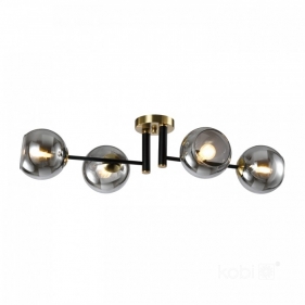 Obrázok pre Lampa luster GLOBE ELEGANCE SMOKE 4xE14/230V/Čierna