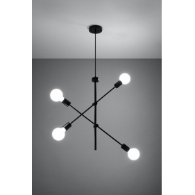 Obrázok pre Závesný luster CONCEPT 4 4xE27/230V/Čierna