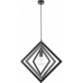 Obrázok pre Závesný luster TRIK M ROMB 1xE27/230V/Čierna