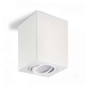 Stropné bodové prisadené svietidlo OH37L CUBE hranaté (biele) Obrázok pre Stropné bodové prisadené svietidlo OH37L CUBE hranaté (biele)