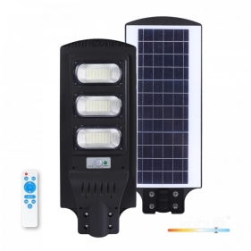 LED Solárne Pouličné verejné osvetlenie 8W/850lm, IP54 , so senzorom , Studená biela s diaľkovým ovládaním Obrázok pre LED Solárne Pouličné verejné osvetlenie 8W/850lm, IP54 , so senzorom , Studená biela s diaľkovým ovládaním