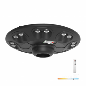 Obrázok pre LED Solárne Pouličné verejné osvetlenie LUVIA UFO 15W/1500lm, IP54 , so senzorom , Studená biela s diaľkovým ovládaním