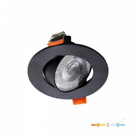 Obrázok pre Led Panel kruhový čierny nastaviteľný 3W/5W/7W 450lm , 90mm, CCT