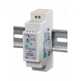 Napájací zdroj na DIN lištu 15W/24V DC 0,63A Obrázok pre Napájací zdroj na DIN lištu 15W/24V DC 0,63A