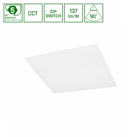 Obrázok pre Led Panel štvorcový biely 26W/36W/46W 3562lm/4932lm/6302lm 595x595mm, UGR<19, CCT - Back lit s PZH