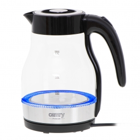 Obrázok pre Rýchlovarná sklenená kanvica - 1,7L , sklo,čierna - 2200W
