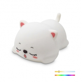Obrázok pre Nočná lampa LED DREAM CAT nabíjateľná, RGB+Teplá biela