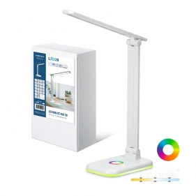 Obrázok pre LED stolná lampa stmievateľná NOBLITE 7W/460lm, biela, RGB+CCT