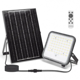 Solárny LED Reflektor 100W/1000lm IP66 CCT s diaľkovým ovládaním Obrázok pre Solárny LED Reflektor 100W/1000lm IP66 CCT s diaľkovým ovládaním