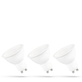 Sada 3ks LED žiarovka GU10 6W/400lm , Teplá biela Obrázok pre Sada 3ks LED žiarovka GU10 6W/400lm , Teplá biela