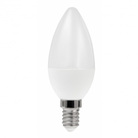 Obrázok pre LED žiarovka E14 5W/400lm ICD , svieca , Teplá biela
