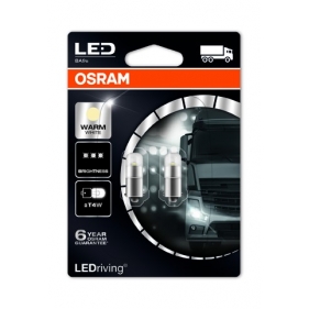 Obrázok pre OSRAM LED Autožiarovka 3924WW-02B - Ba9s  , T4W , 1W/24V , teplá biela , 2ks v balení