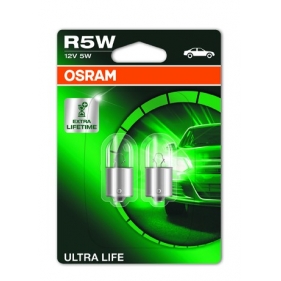 Obrázok pre OSRAM Halogénová Autožiarovka Ultra Life O5007-02B - Ba15s , 12V , 3W , R5W , 2ks v balení