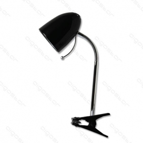 Obrázok pre LED stolná lampa flexibilná NEGRO E27 čierna s klipom
