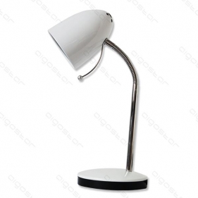 Obrázok pre LED stolná lampa flexibilná BLANCO E27 biela