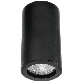 Obrázok pre Stropné bodové prisadené svietidlo PARMA valcové (čierna pieskovaná)