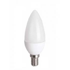 Obrázok pre LED žiarovka E14 6W/475lm ICD , svieca C37 , Studená biela