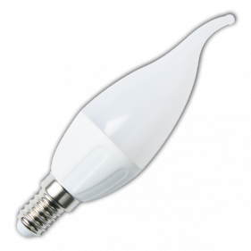 Obrázok pre LED žiarovka E14 4W/320lm , plameň CL37 , Studená biela 