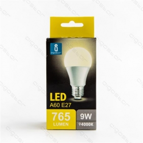Obrázok pre LED žiarovka E27 9W/765lm , klasik A60 , BOX , Neutrálna biela