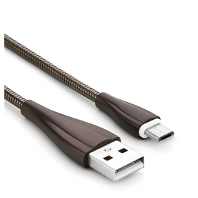 Obrázok pre Vysokorýchlostný flexibilný nabíjací dátový kábel VONK USB 2.0/Micro USB , 1.0M . 2,4A