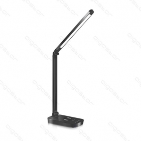 Obrázok pre LED stolná lampa stmievateľná LIGHT11 5W/200lm s bezdrôtovým nabíjaním , Čierna