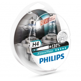 Obrázok pre PHILIPS Halogénová Autožiarovka H4 X-treme Vision DUO , 12V , 60/55W , P43t-38 S2 + 130% svietivosti