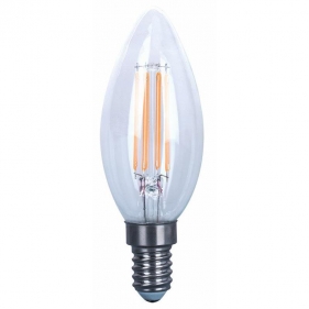 Obrázok pre LED žiarovka FILUX E14 4W/410lm , svieca LED vlákno , teplá = 40W