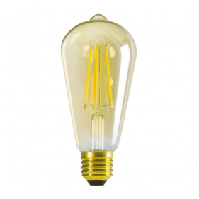 Obrázok pre LED žiarovka KANLUX Vintage Amber E27 7W/725lm , ST64 , Teplá biela