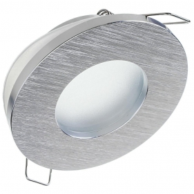 Obrázok pre Vodeodolné bodové podhľadové svietidlo pevné DELUXE (brúsené striebro)