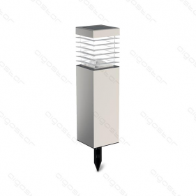 Obrázok pre Solárna LED záhradná lampa sivá 0,4W/15lm , IP44 , Studená biela