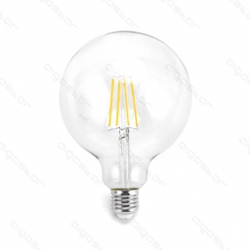 Obrázok pre LED žiarovka E27 6W/750lm , G125 LED vlákno , Teplá biela