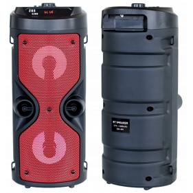 Obrázok pre Multifunkčný prenosný bezdrôtový reproduktor Wireless / Speaker X-BASS červený s diaľkovým ovádaním 