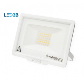 Obrázok pre KOBI LED reflektor LED2B 30W/2400lm , SLIM , biely , IP65 , bez senzora , Teplá biela