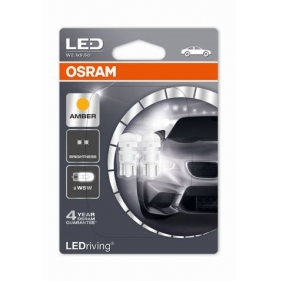 Obrázok pre OSRAM LED Autožiarovka 2880YE-02B DUO - W5W / T10 , Amber