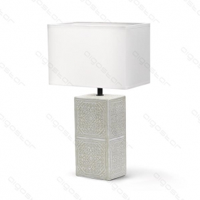 Obrázok pre Stolná lampa keramická 09 Biela , E14 