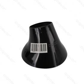 Obrázok pre Objímka E27 PVC, ohnutá , čierna
