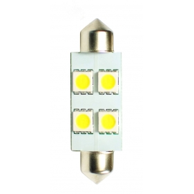 Obrázok pre LED Autožiarovka L072 - C5W 41mm 4SMD5050, CANBUS, biela