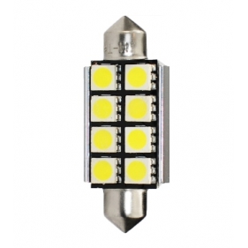 Obrázok pre LED Autožiarovka L327W - C5W 1,92W 41mm 8xSMD5050, CANBUS , biela