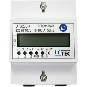 Obrázok pre Digitálny merač spotreby elektrickej energie na DIN lištu , trojfázový s funkciou RESET
