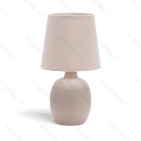 Obrázok pre Stolná lampa keramická 01 Béžová , E14 