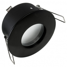 Obrázok pre Stropné bodové podhľadové vodeodolné svietidlo pevné DZETA (čierna)