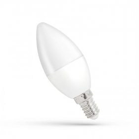 Obrázok pre LED žiarovka E14 8W/620lm , svieca C37 , Teplá biela