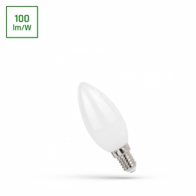 Obrázok pre LED žiarovka E14 4W/400lm , svieca C37 , Teplá biela