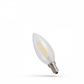Obrázok pre LED žiarovka E14 5,5W/740lm , svieca LED vlákno , Neutrálna biela