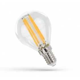 Obrázok pre LED žiarovka E14 5,5W/660lm , glóbus LED vlákno , Teplá biela