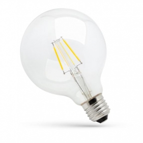 Obrázok pre LED žiarovka E27 8W/1000lm , G125 LED vlákno , Teplá biela
